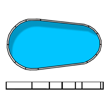 6.98 x 4.7 x 3.0m Raindrop Flat Floor Whitsunday Pool