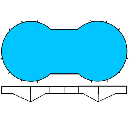 9.16 x 4.8 Double Keyhole Deep End Whitsunday Pool