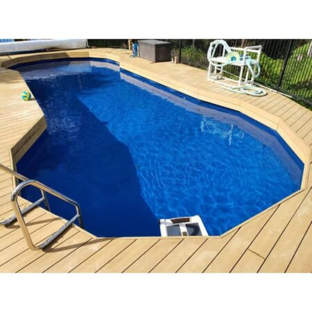 10.36 x 4.8 Double Keyhole Flat Floor Salt Pool