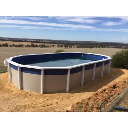 11.76 x 4.56 x 1.2m Oval Freshwater Pool